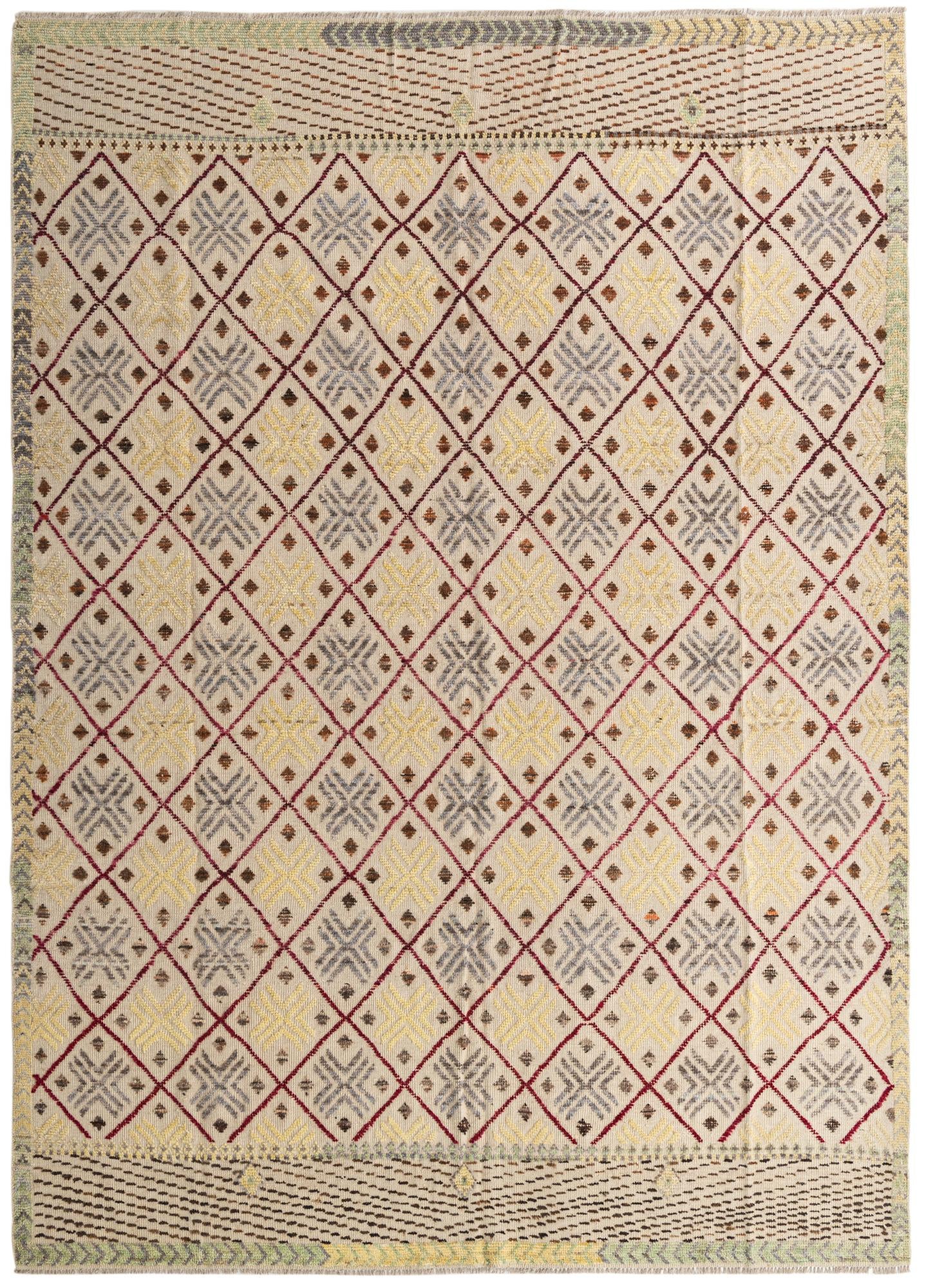 8' 10 x 12' 4 Hand Knotted Darya Wool Rug