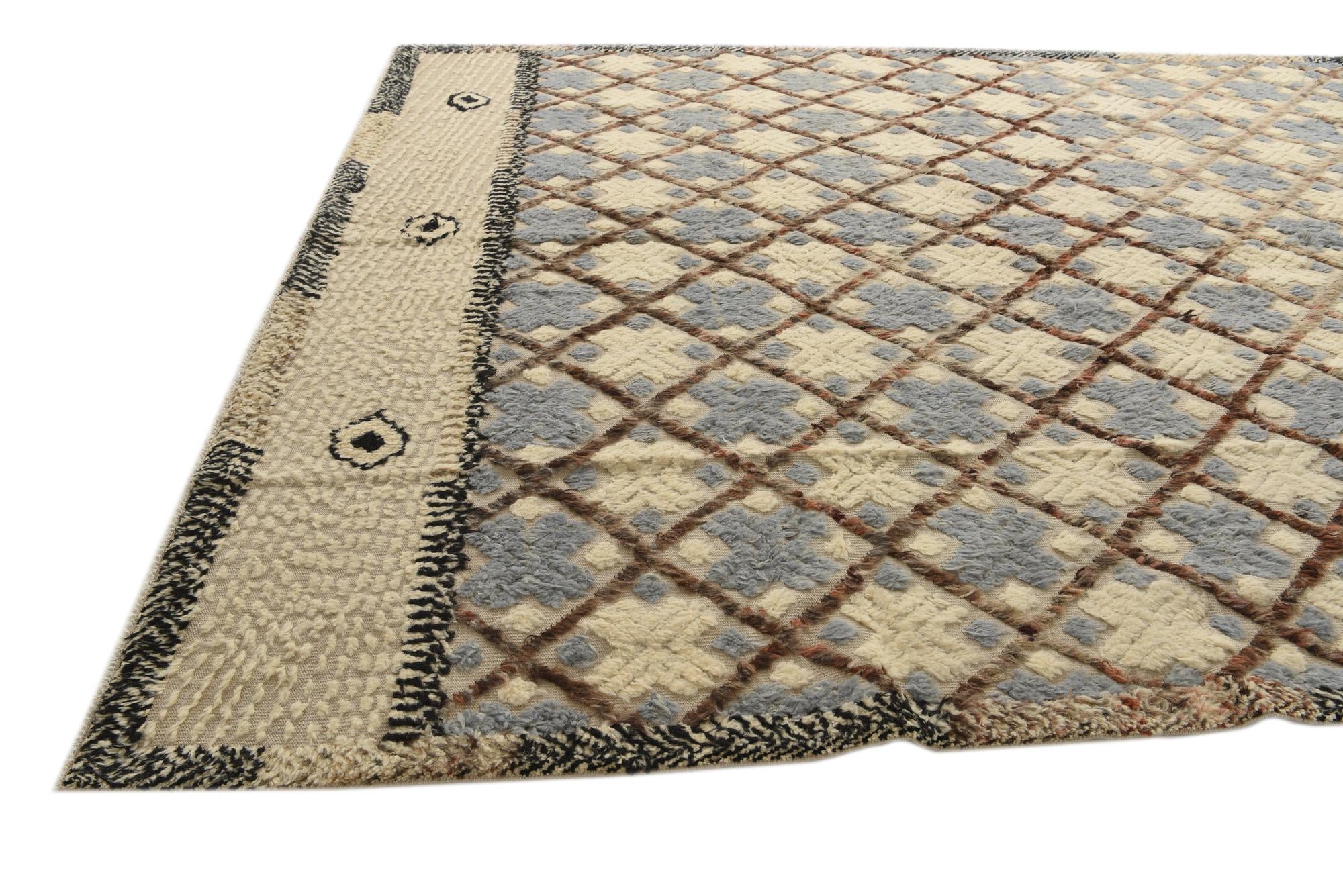 9' 8 x 14' 6 Hand Knotted Darya Wool Rug