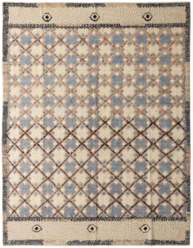 Detail image of 9' 8 x 14' 6 Hand Knotted Darya Wool Rug