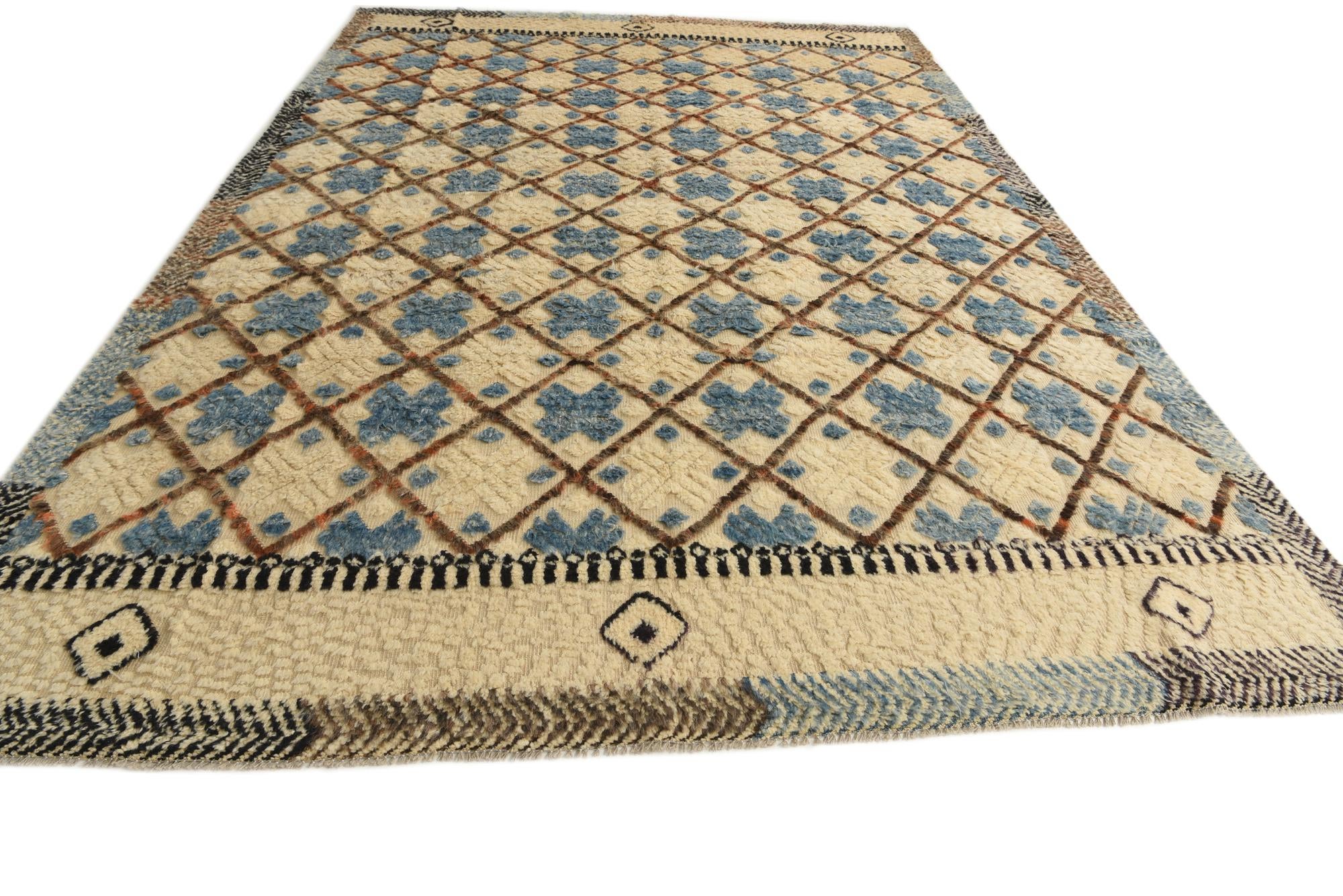 8' 7 x 12' 5 Hand Knotted Darya Wool Rug