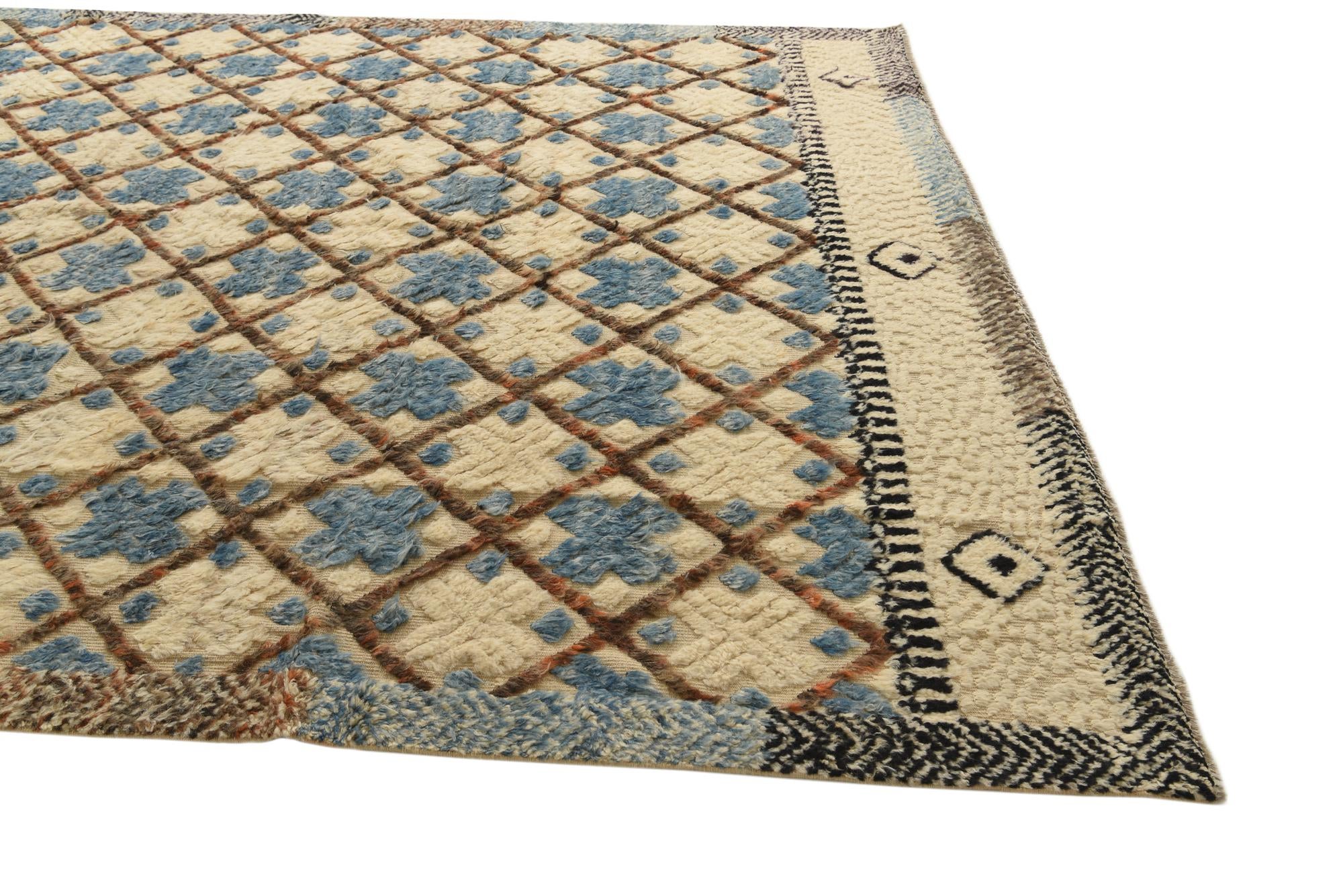 8' 7 x 12' 5 Hand Knotted Darya Wool Rug