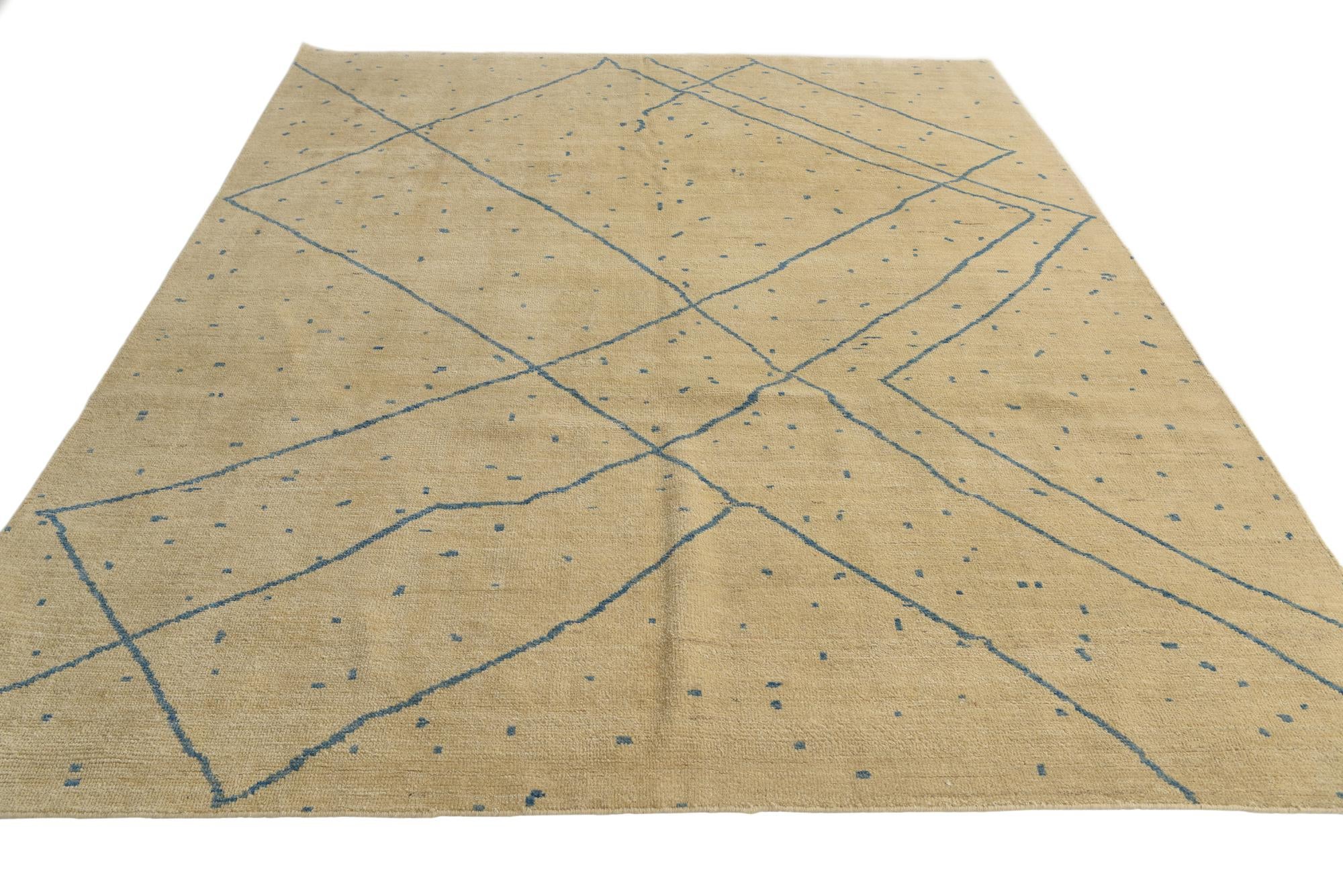 8' x 10' Hand Knotted Darya Wool Rug