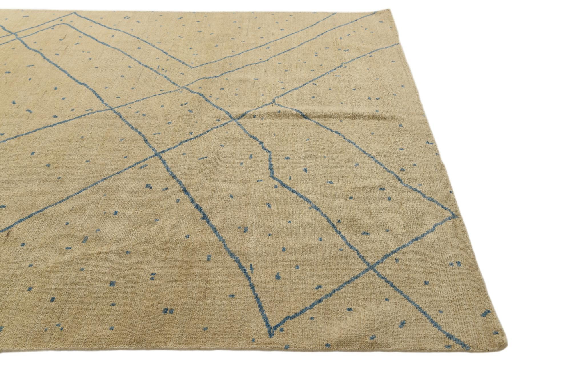 8' x 10' Hand Knotted Darya Wool Rug