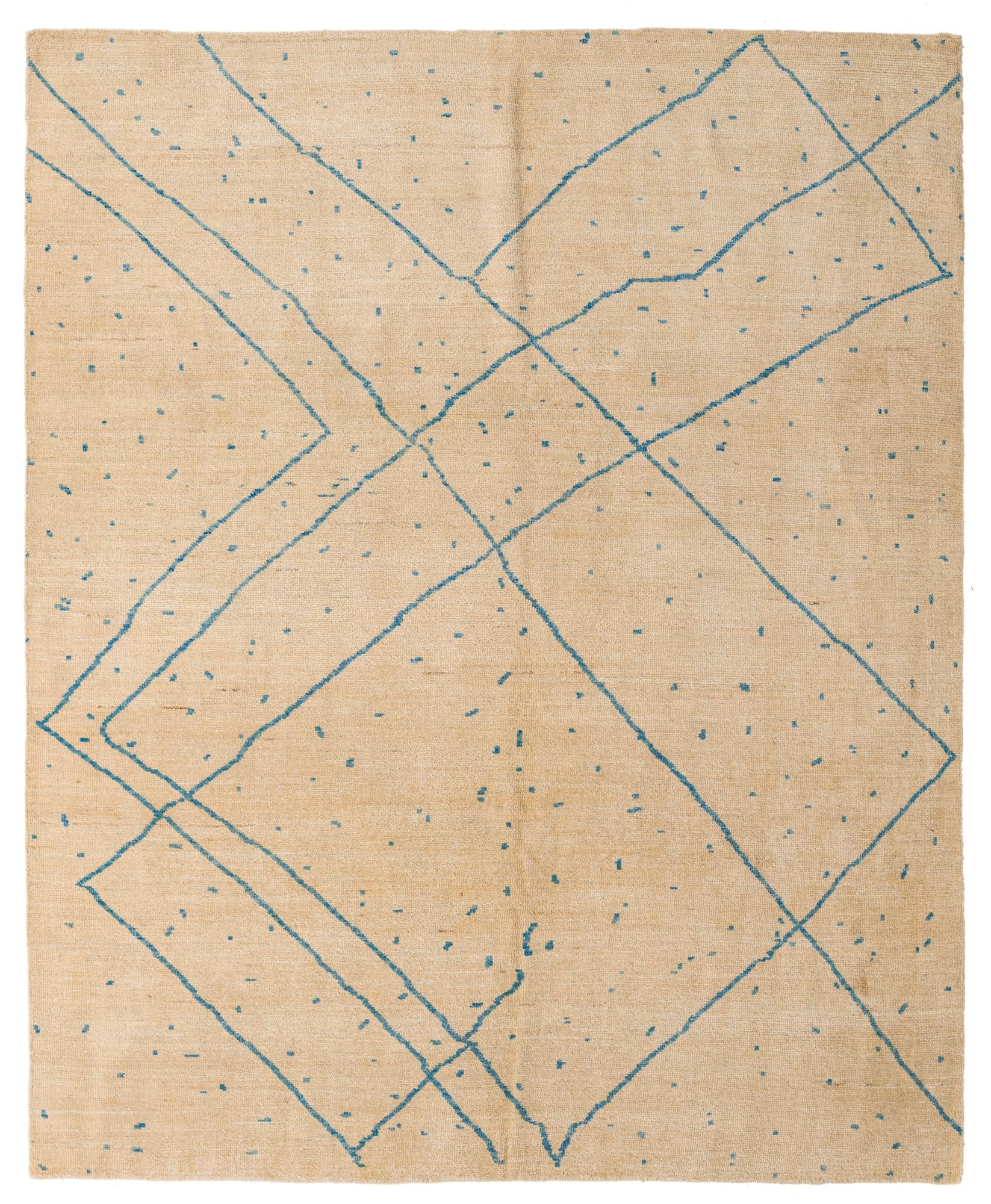 8' x 10' Hand Knotted Darya Wool Rug