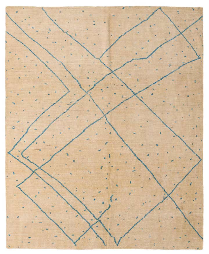 8' x 10' Hand Knotted Darya Wool Rug