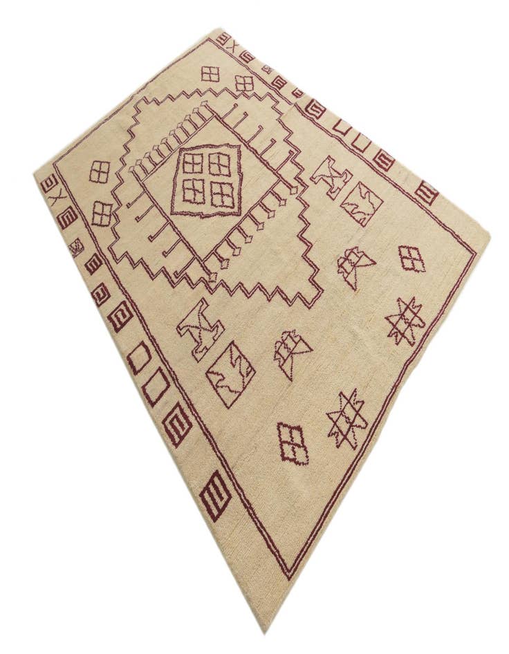 Detail image of 5' 5 x 8'  Hand Knotted Darya Wool Rug