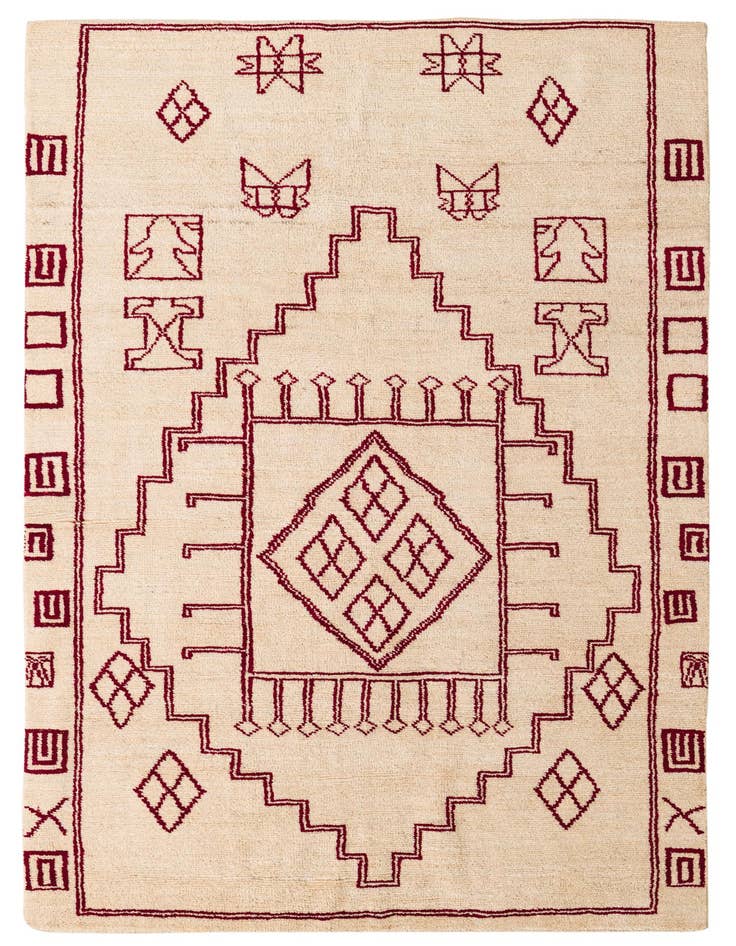 Detail image of 5' 5 x 8' Hand Knotted Darya Wool Rug