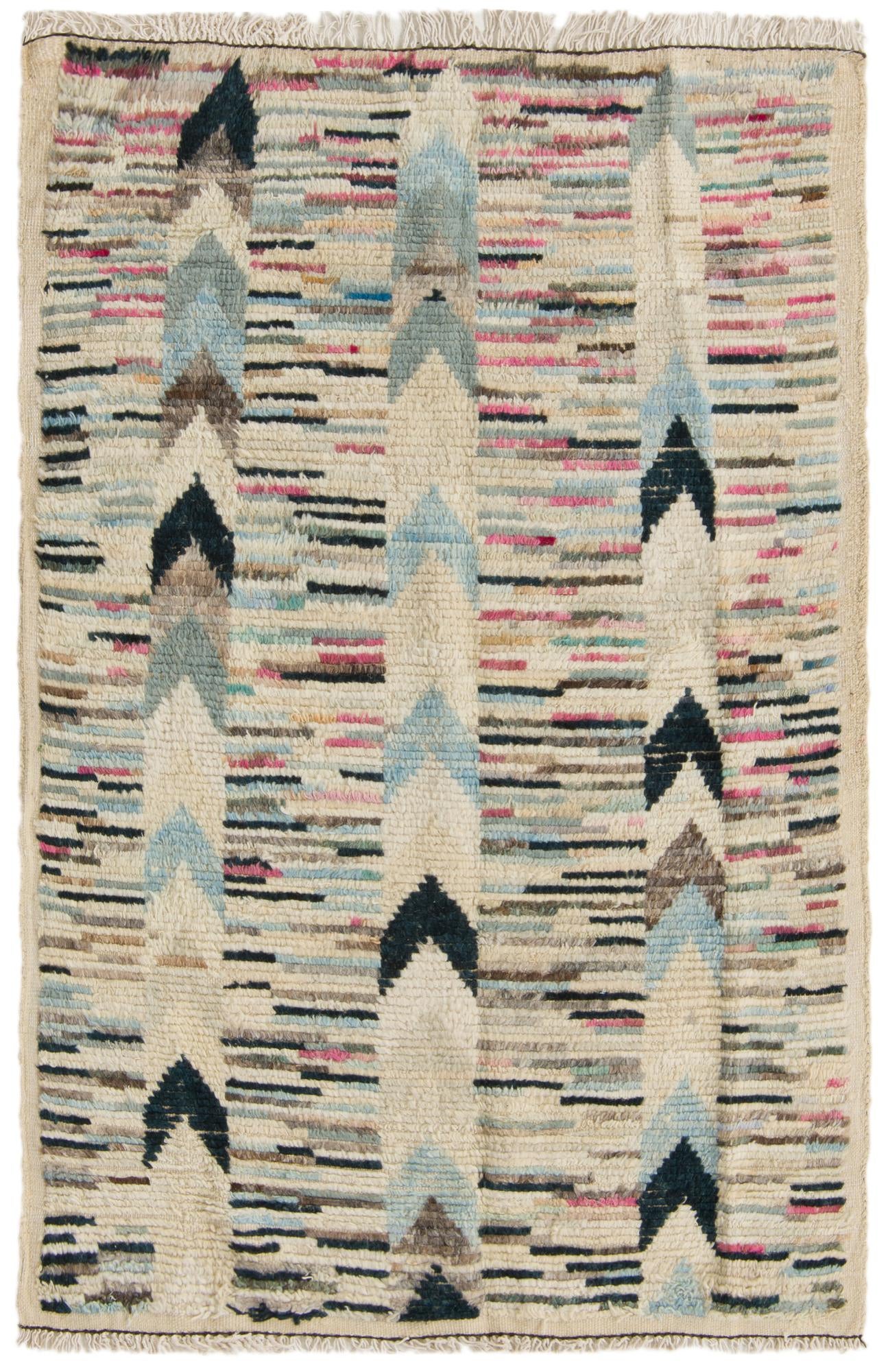 3' 7 x 6' 2 Hand Knotted Darya Wool Rug