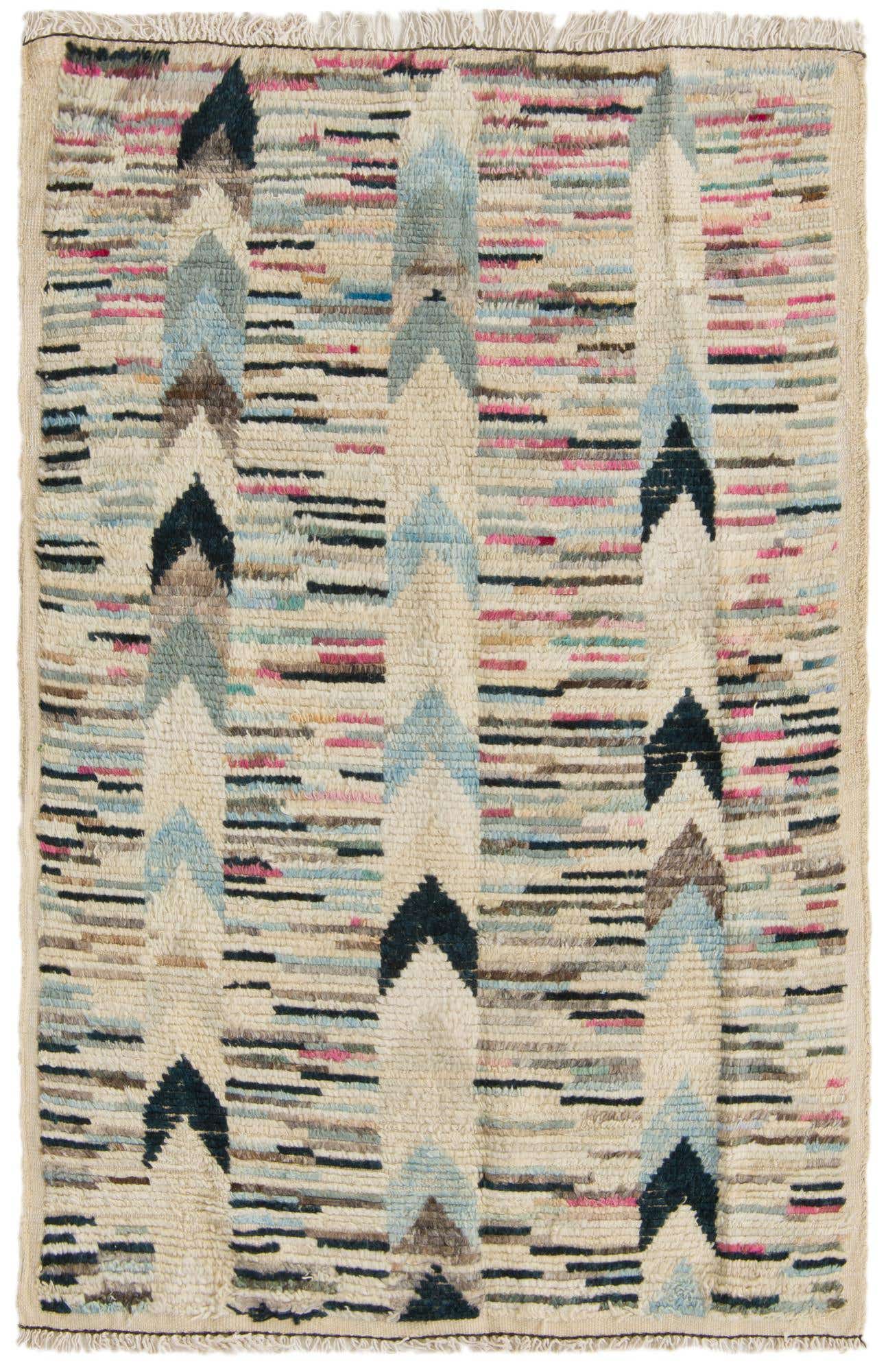 3' 7 x 6' 2 Hand Knotted Darya Wool Rug