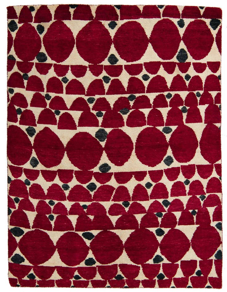 Detail image of 5' 9 x 8' 3 Hand Knotted Darya Wool Rug
