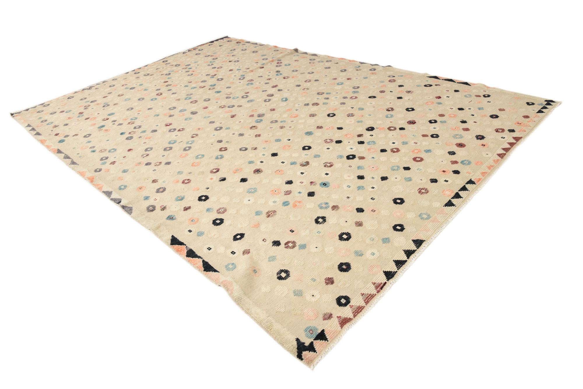 9' 8 x 14' 1 Hand Knotted Darya Wool Rug