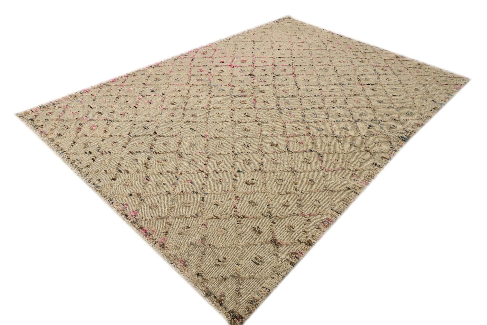 6' 6 x 9' 3 Hand Knotted Darya Wool Rug