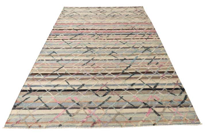 6' 3 x 10' Hand Knotted Darya Wool Rug