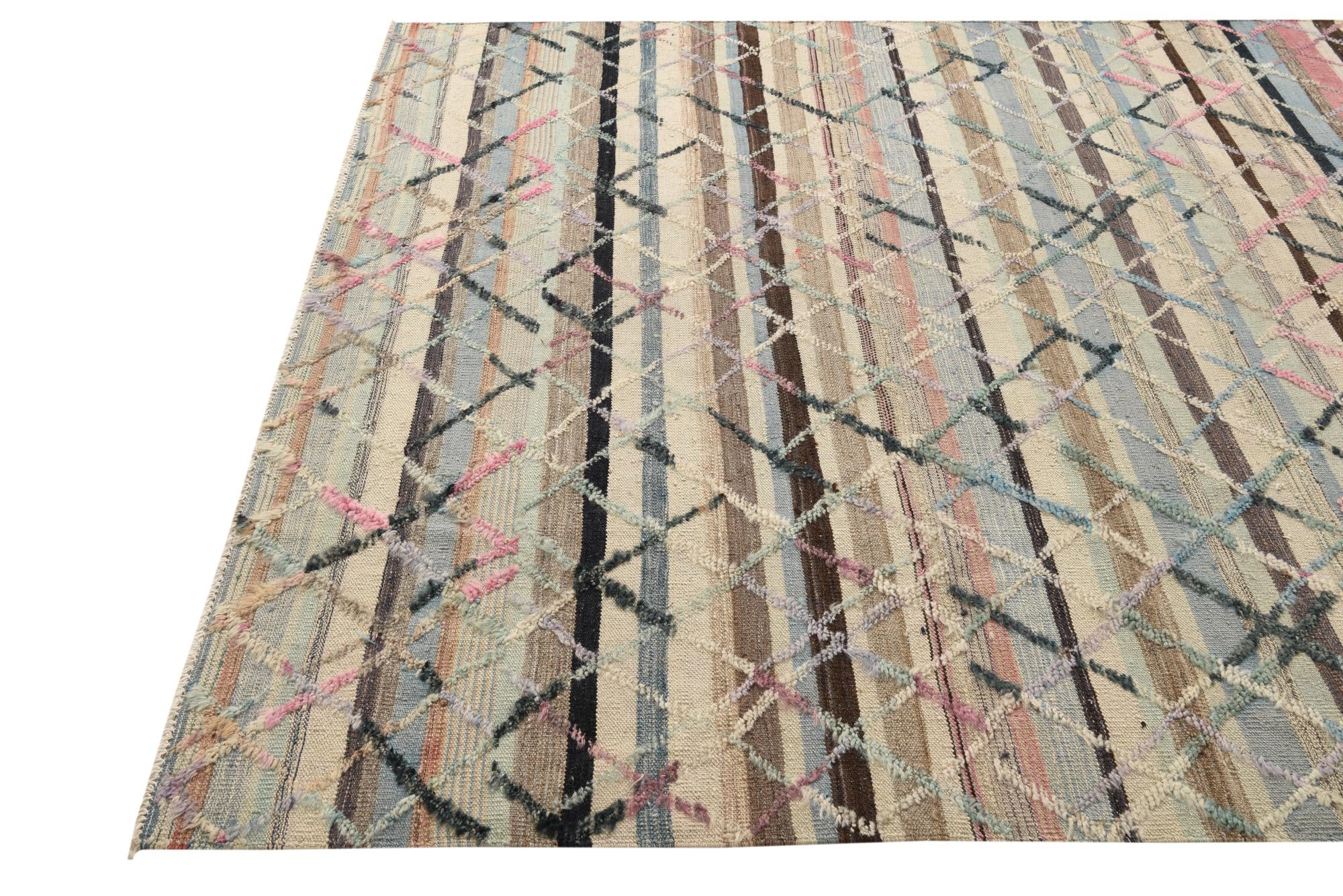 6' 3 x 10' Hand Knotted Darya Wool Rug