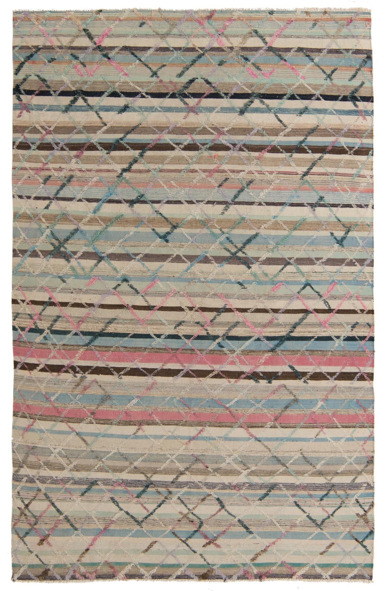 6' 3 x 10' Hand Knotted Darya Wool Rug