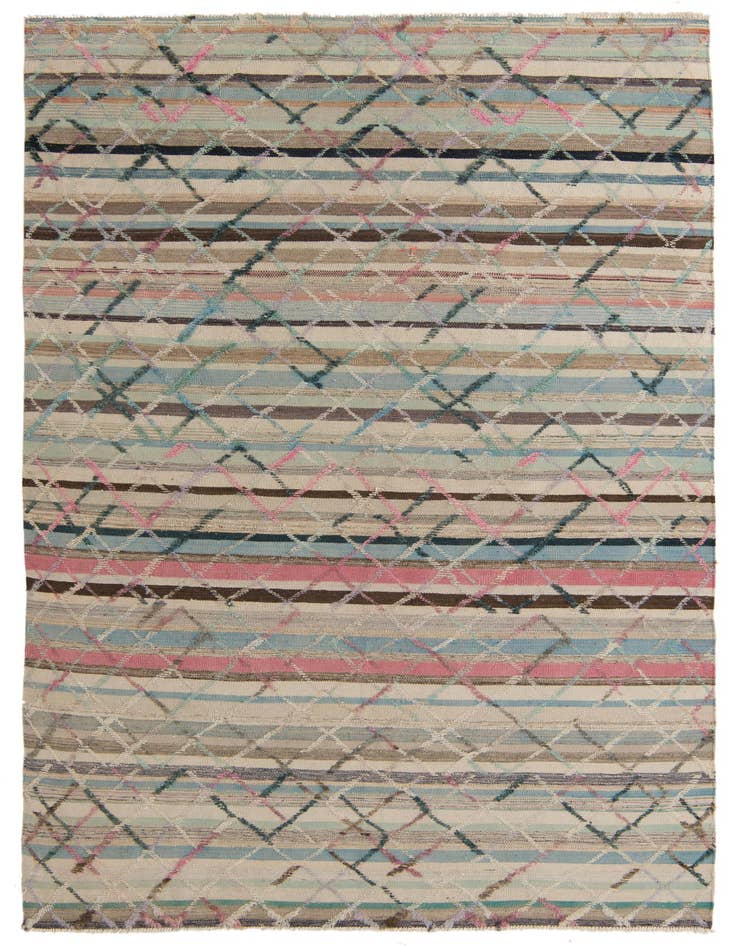 Detail image of 6' 3 x 10' Hand Knotted Darya Wool Rug