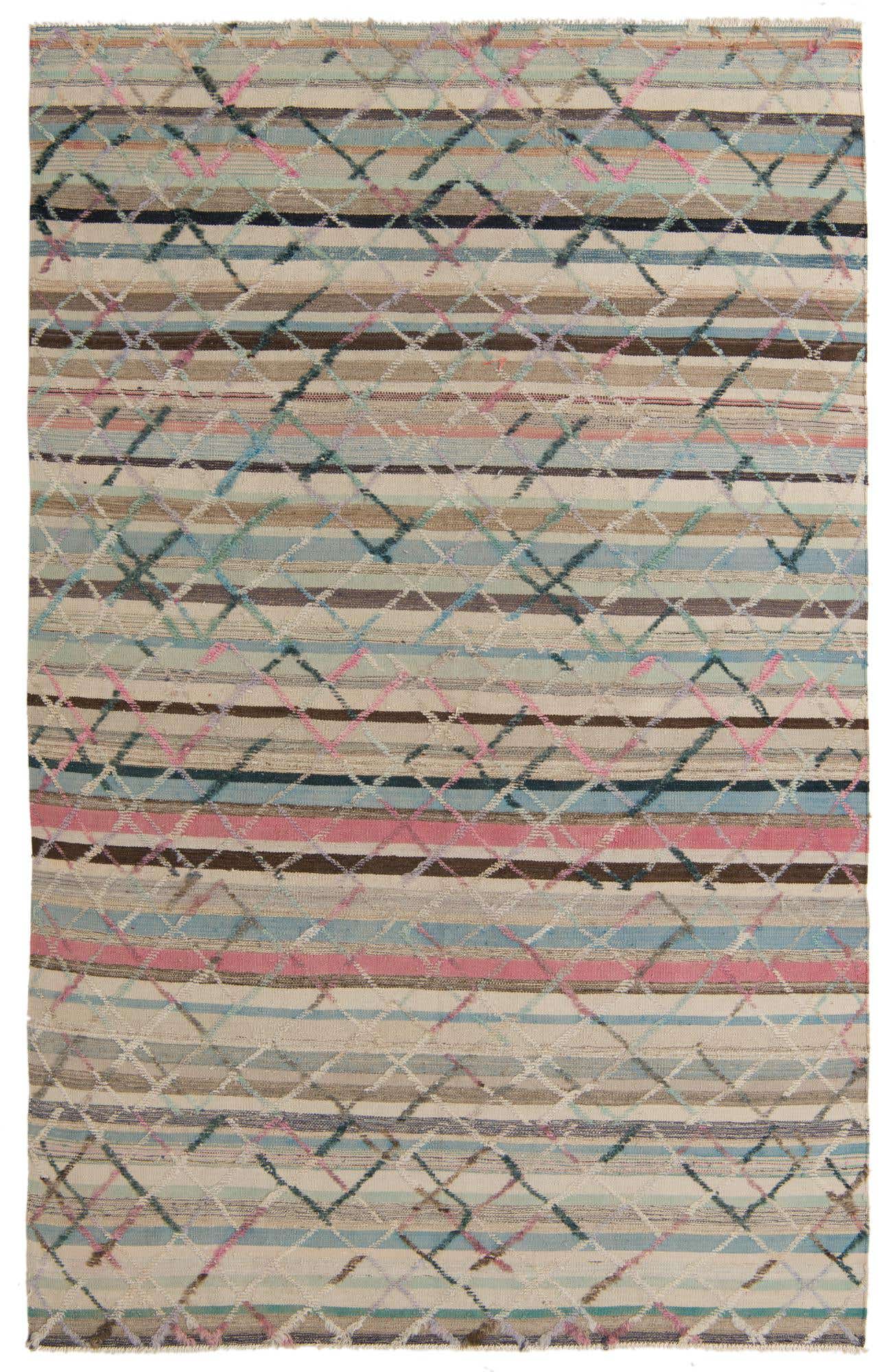 6' 3 x 10' Hand Knotted Darya Wool Rug
