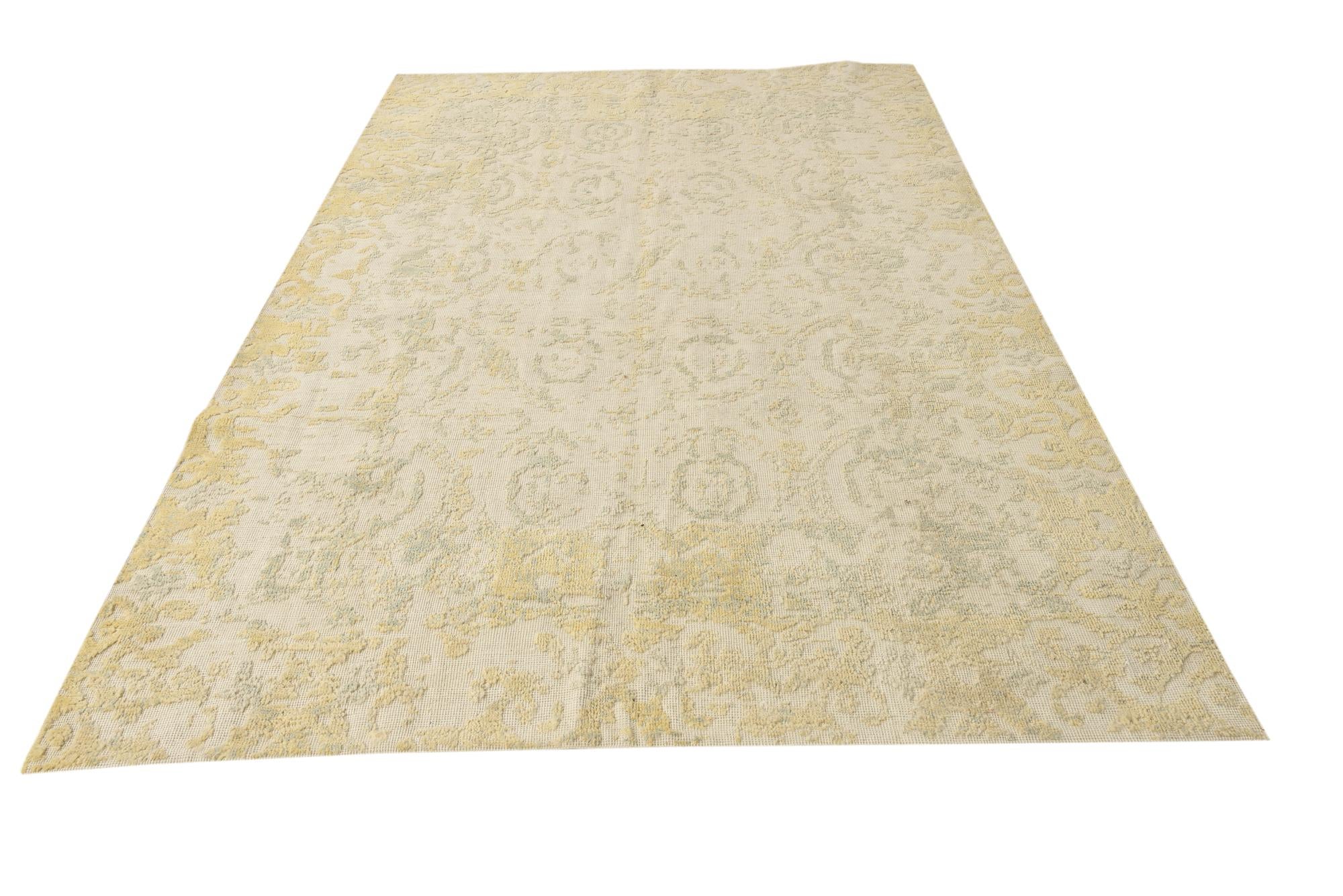 5' 10 x 9' 3 Hand Knotted Darya Wool Rug