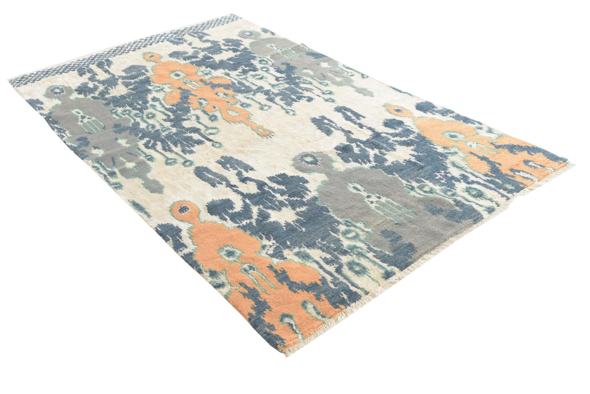 5' 1 x 8' 3 Hand Knotted Darya Rug