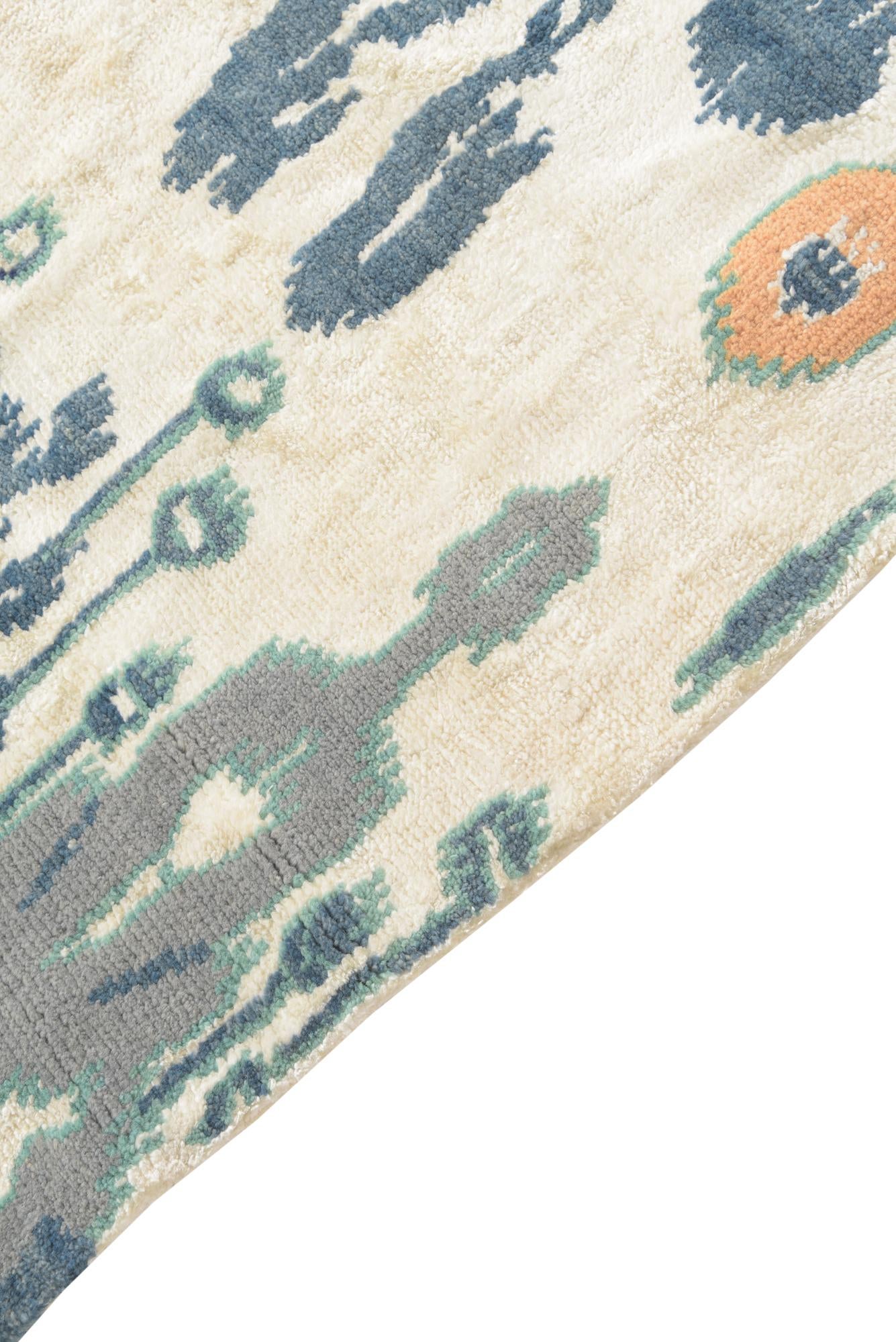 5' 1 x 8' 3 Hand Knotted Darya Rug