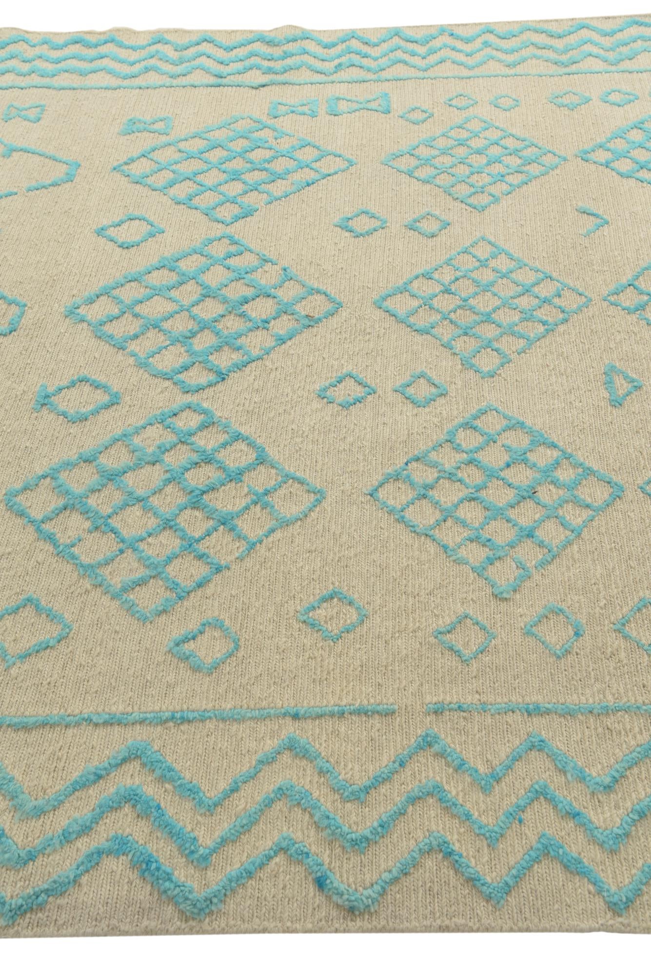 6' 8 x 8' 8 Hand Knotted Darya Wool Rug