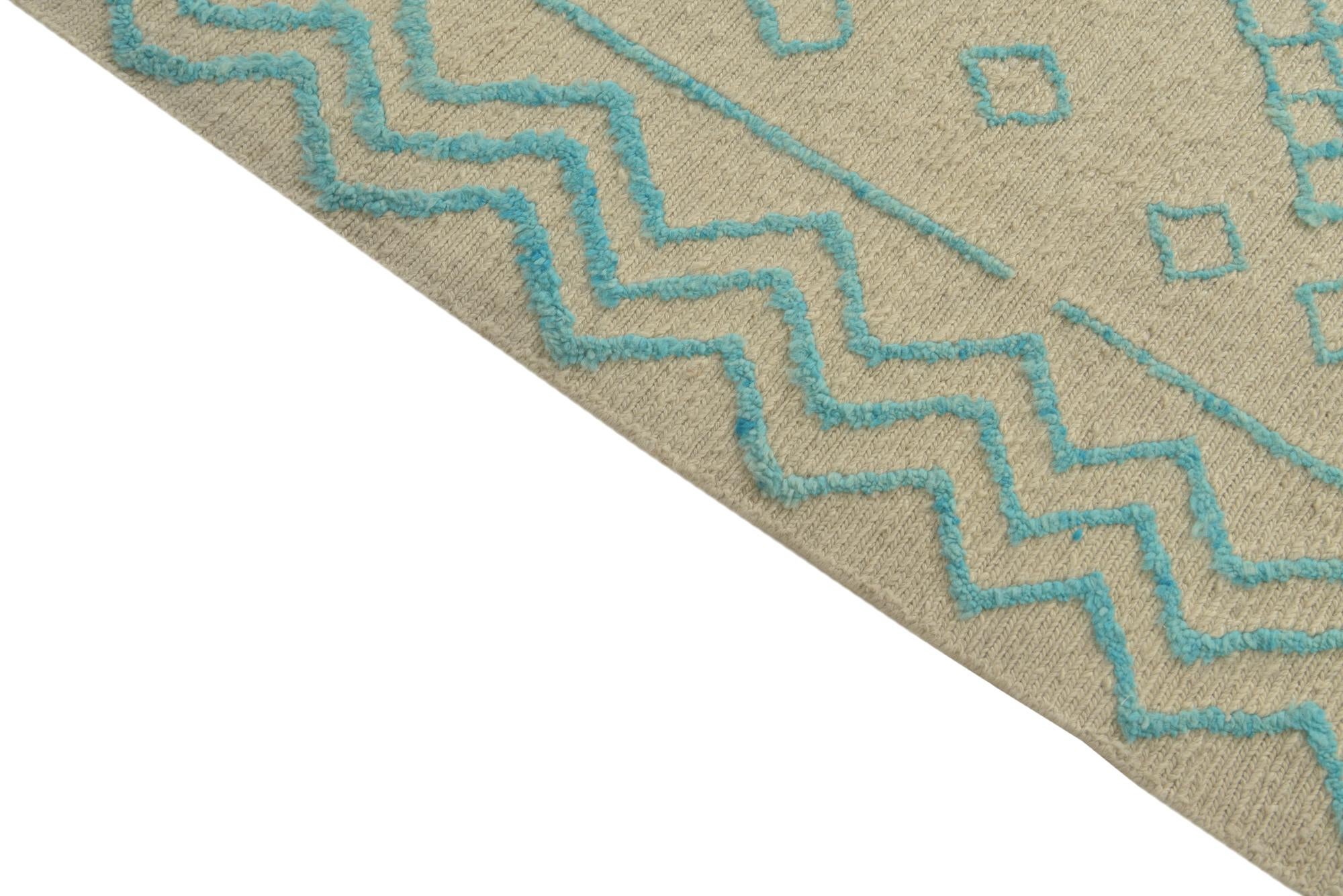 6' 8 x 8' 8 Hand Knotted Darya Wool Rug