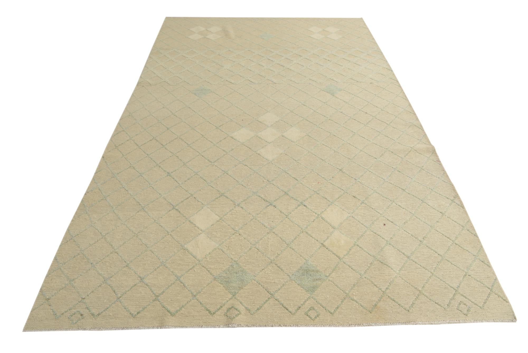 6' 5 x 10' 2 Hand Knotted Darya Wool Rug