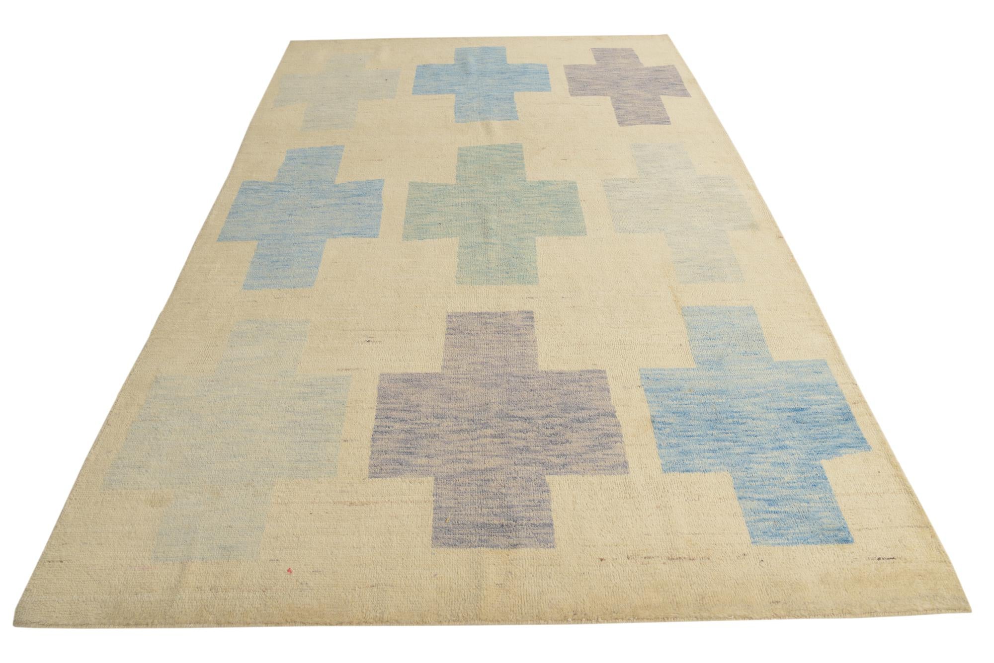 6' 6 x 10' 6 Hand Knotted Darya Wool Rug