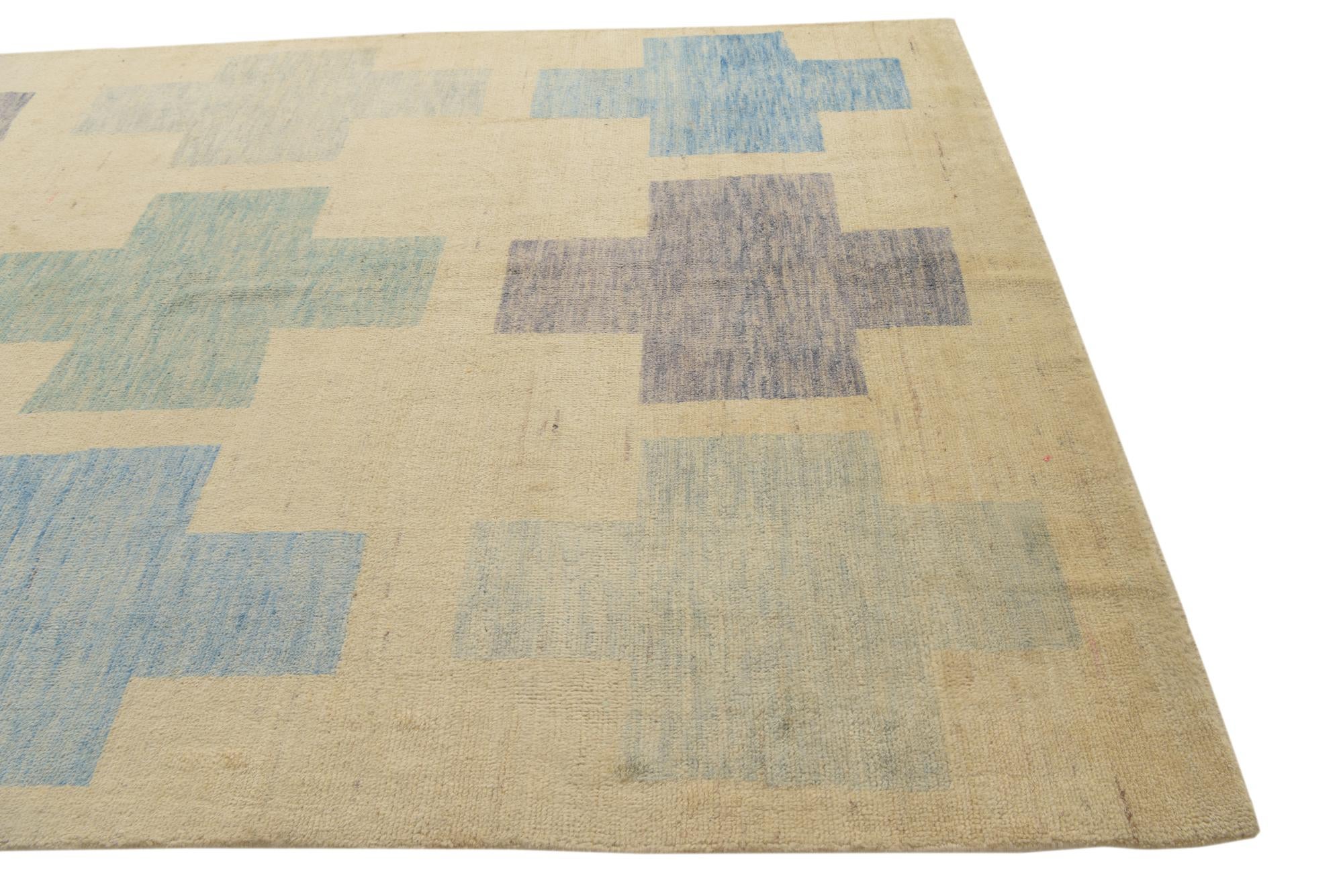6' 6 x 10' 6 Hand Knotted Darya Wool Rug