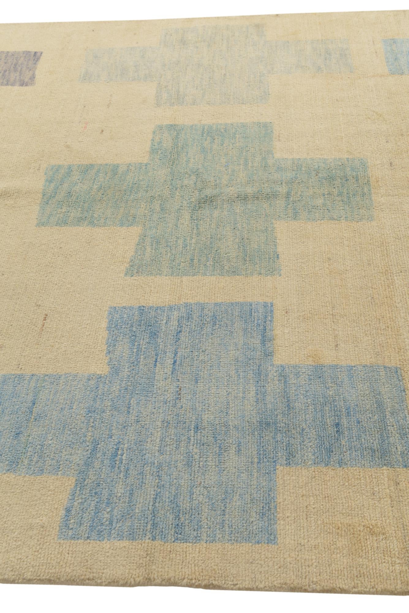6' 6 x 10' 6 Hand Knotted Darya Wool Rug