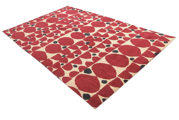 6' 4 x 10' Hand Knotted Darya Wool Rug