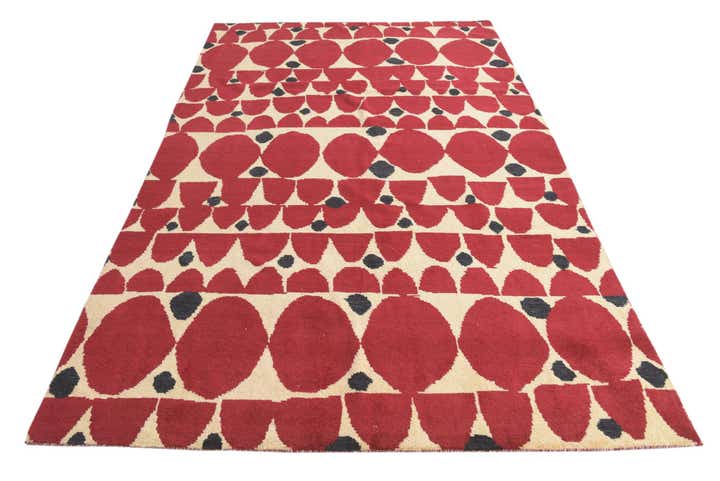 6' 4 x 10' Hand Knotted Darya Wool Rug