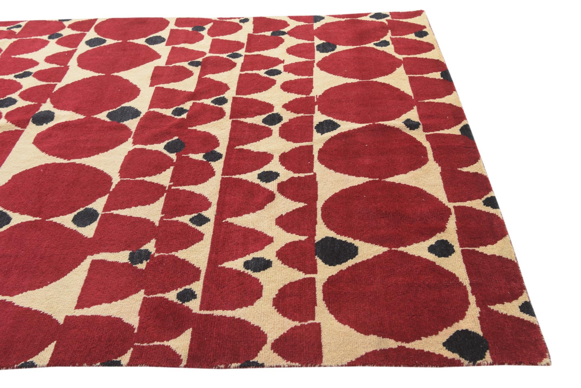 6' 4 x 10' Hand Knotted Darya Wool Rug