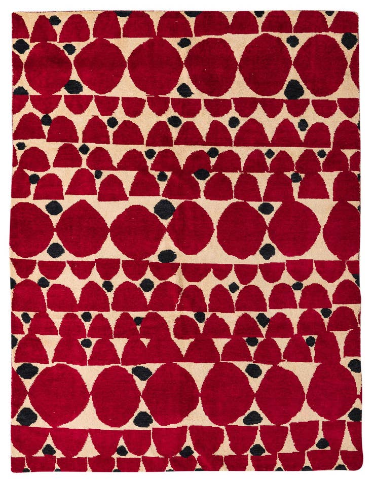 Detail image of 6' 4 x 10' Hand Knotted Darya Wool Rug