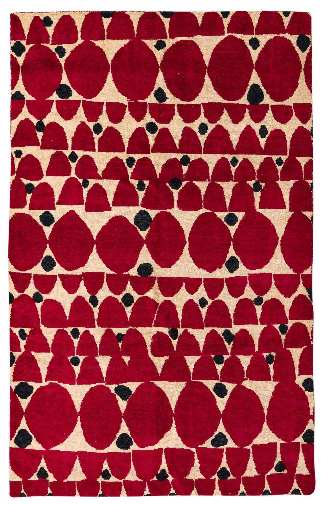 6' 4 x 10' Hand Knotted Darya Wool Rug