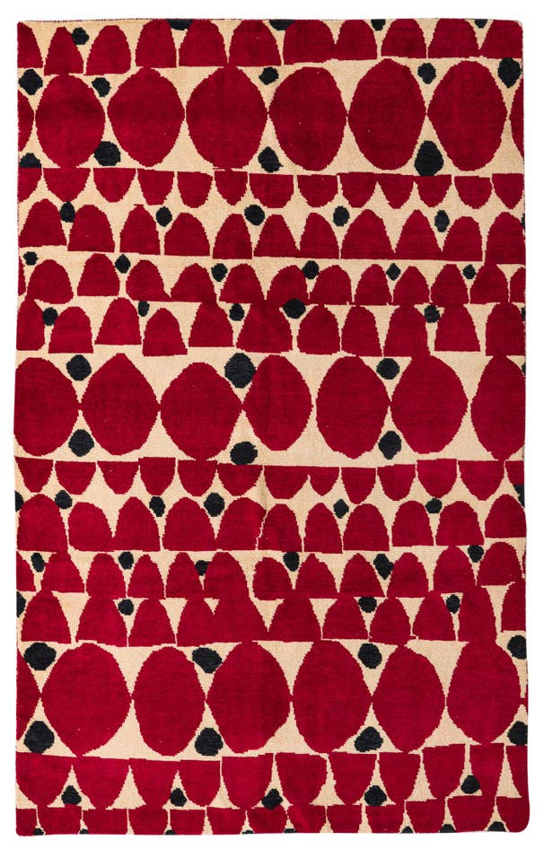 Detail image of 6' 4 x 10' Hand Knotted Darya Wool Rug