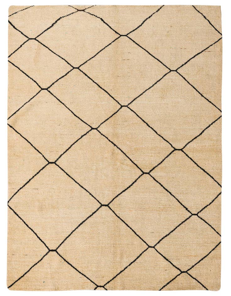 Detail image of 5' 6 x 8' Hand Knotted Darya Wool Rug