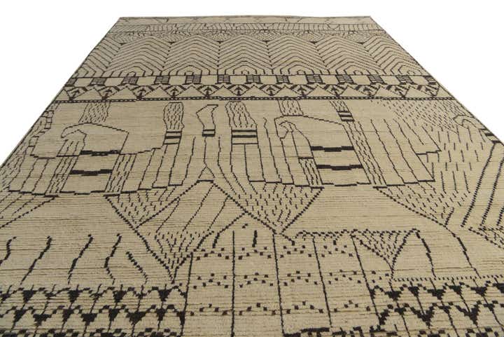 9' 10 x 14' 3 Hand Knotted Darya Wool Rug