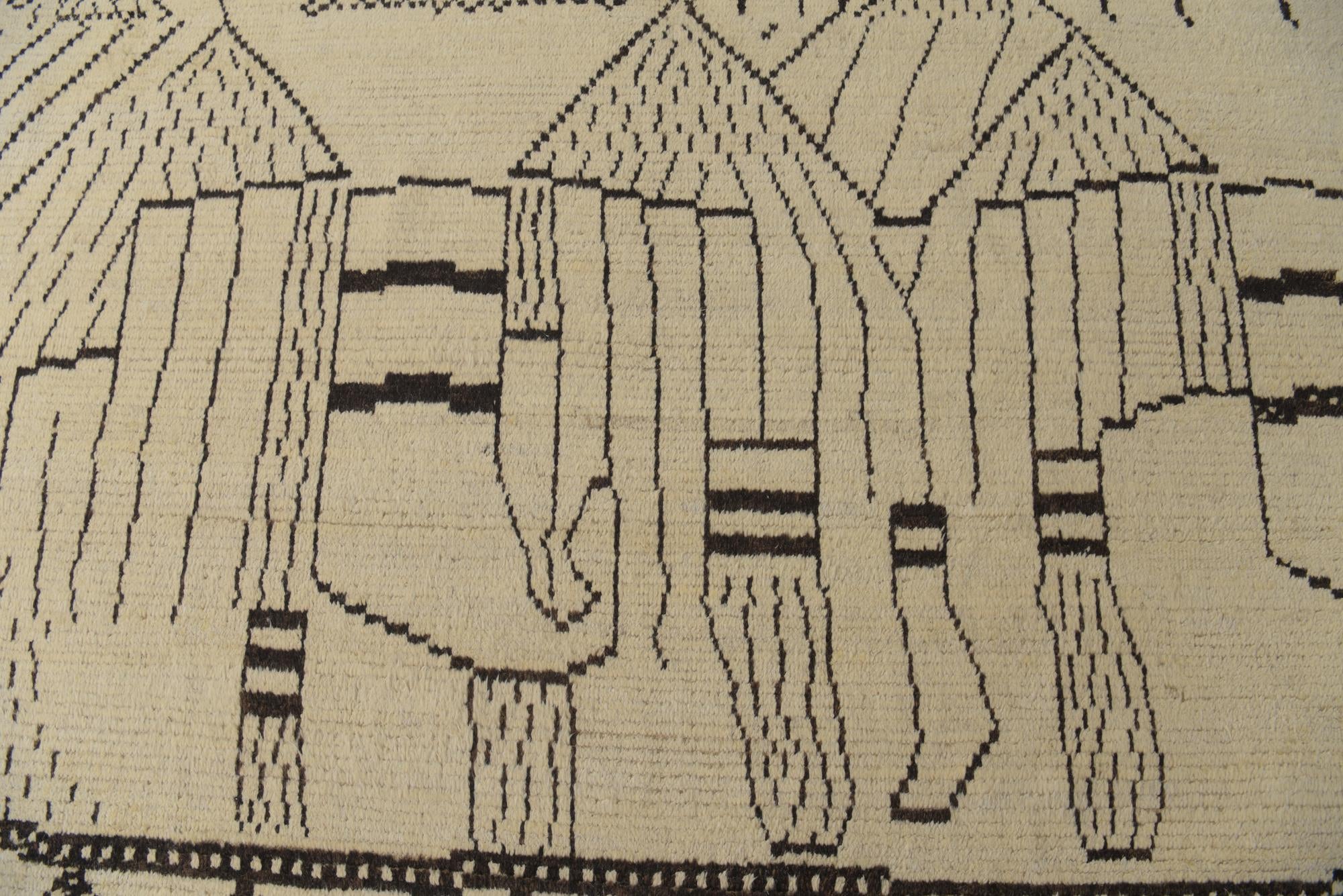 9' 10 x 14' 3 Hand Knotted Darya Wool Rug
