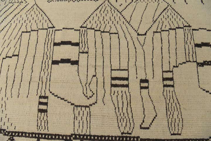 9' 10 x 14' 3 Hand Knotted Darya Wool Rug