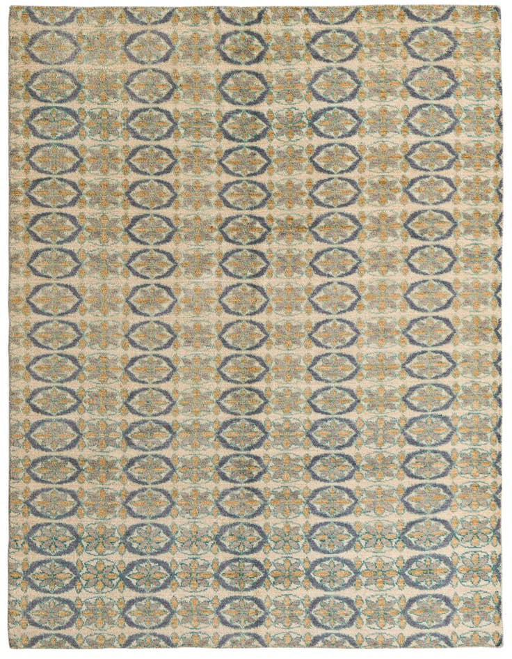 Detail image of 6' 8 x 9' 9 Hand Knotted Darya Wool Rug