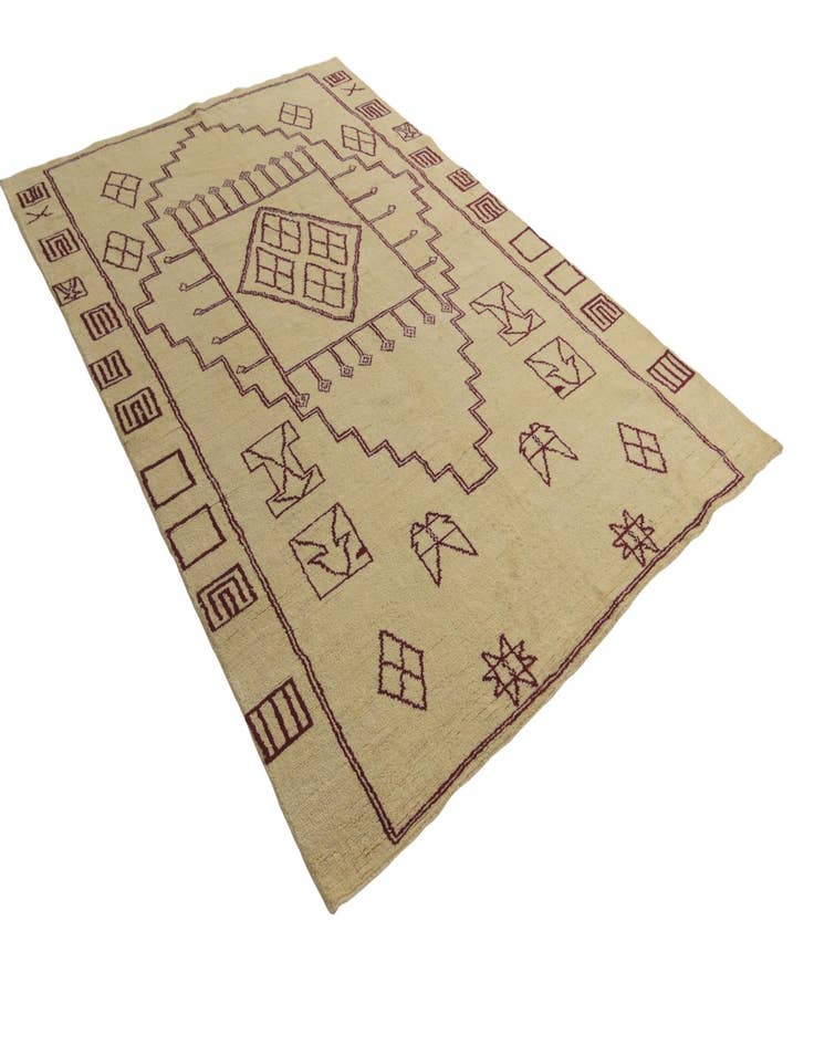 Detail image of 6' 4 x 9' 8  Hand Knotted Darya Wool Rug