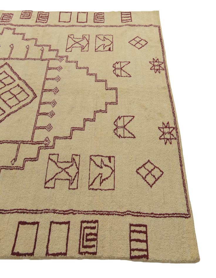 Detail image of 6' 4 x 9' 8  Hand Knotted Darya Wool Rug