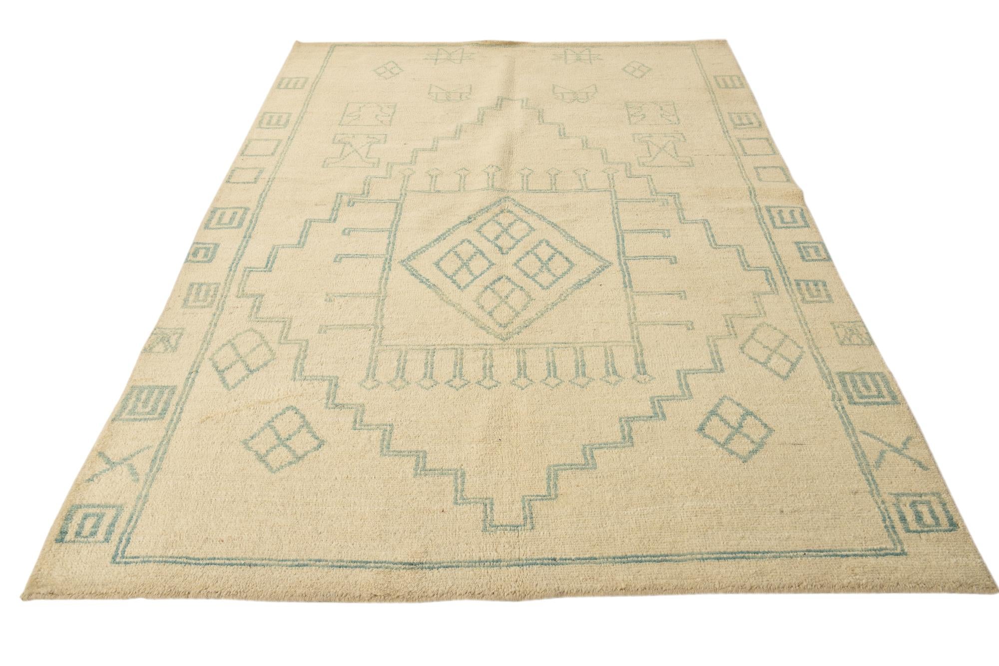 5' 6 x 8' 7 Hand Knotted Darya Wool Rug