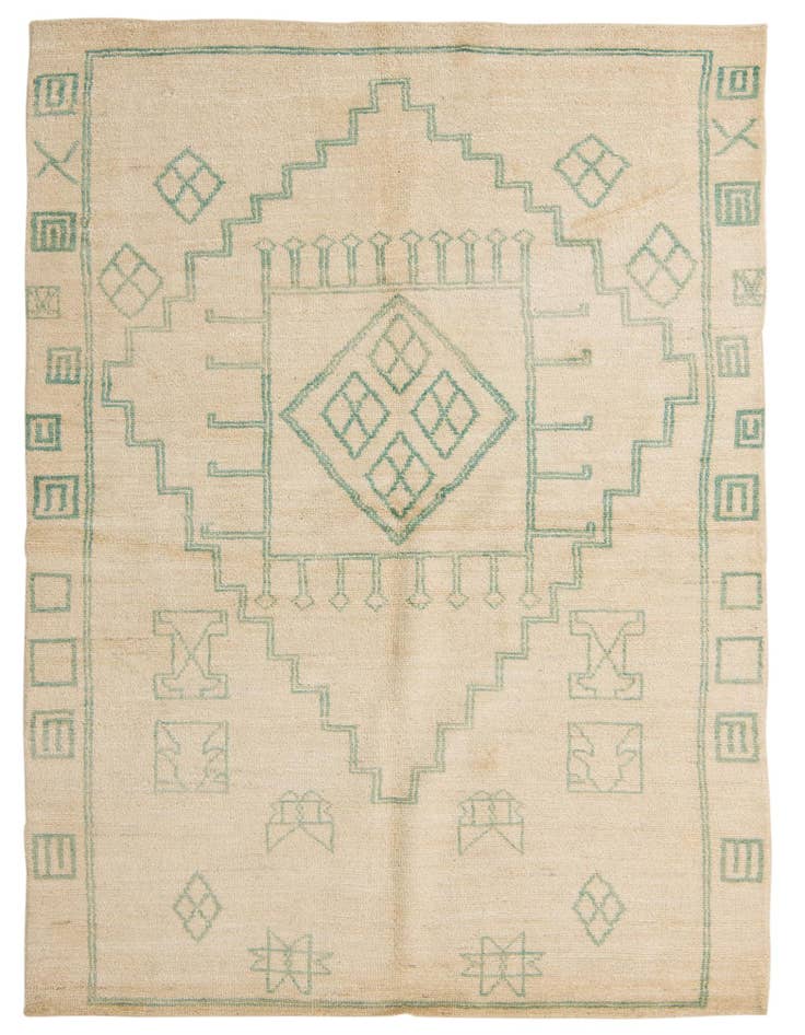 Detail image of 5' 6 x 8' 7 Hand Knotted Darya Wool Rug
