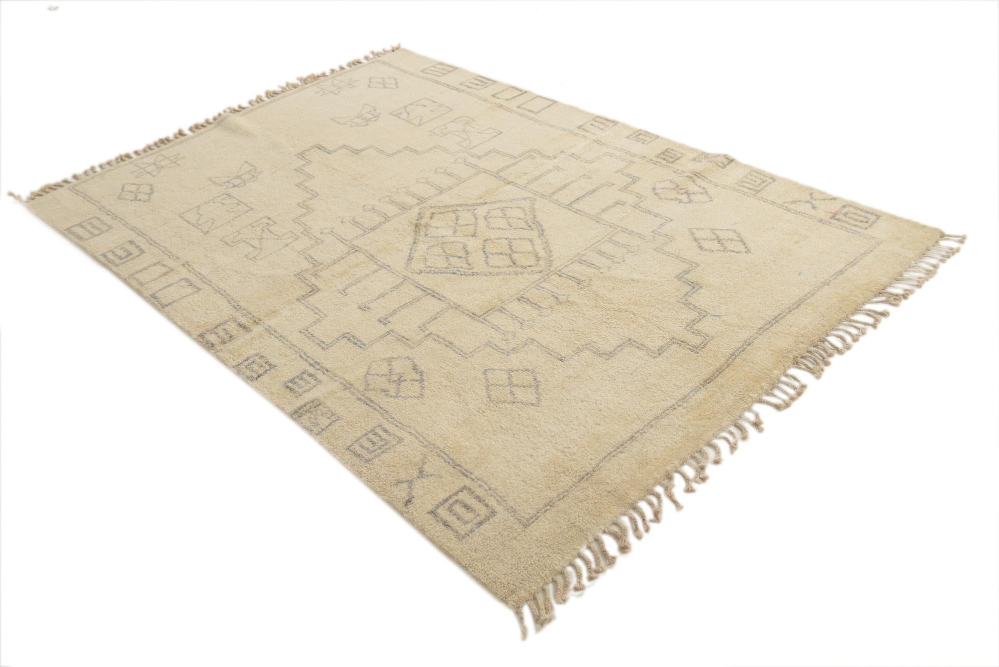 5' 5 x 8' Hand Knotted Darya Wool Rug