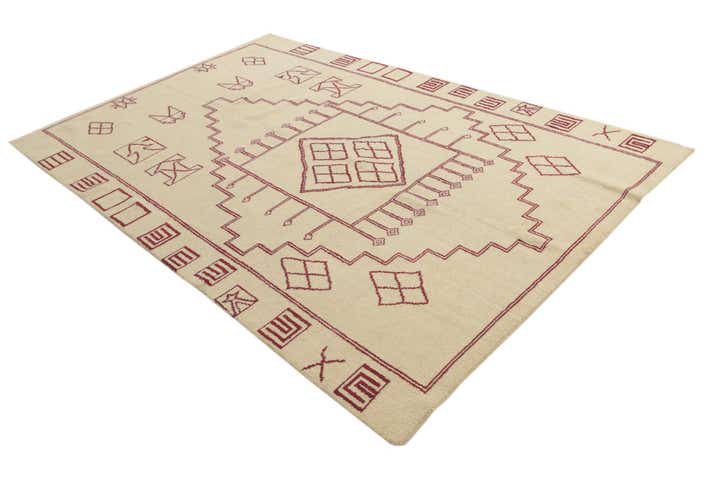 6' 6 x 10' Hand Knotted Darya Wool Rug