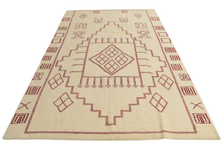 6' 6 x 10' Hand Knotted Darya Wool Rug