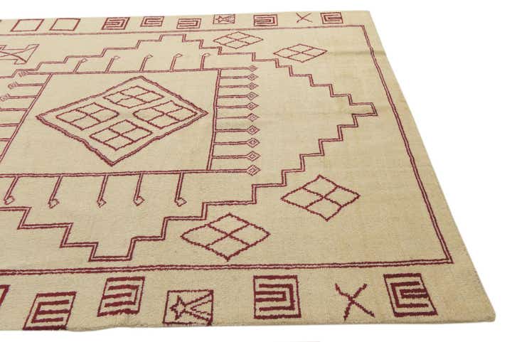 6' 6 x 10' Hand Knotted Darya Wool Rug
