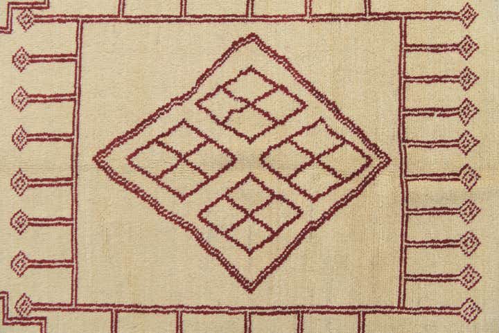 6' 6 x 10' Hand Knotted Darya Wool Rug